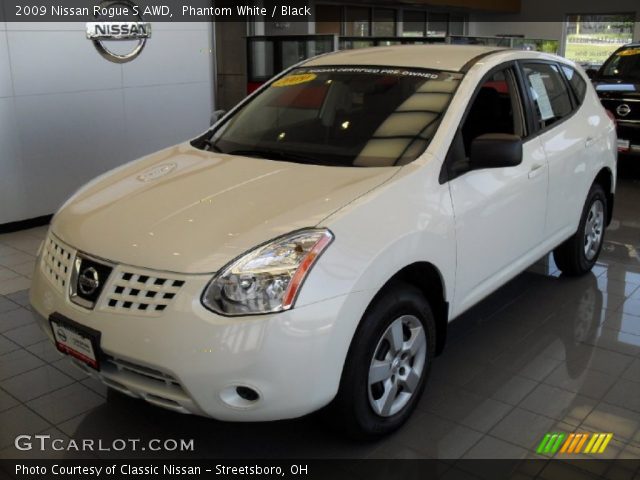 2009 Nissan Rogue S AWD in Phantom White