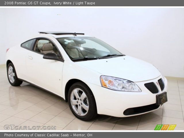 2008 Pontiac G6 GT Coupe in Ivory White