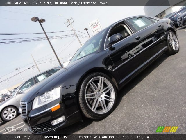 2008 Audi A8 L 4.2 quattro in Brilliant Black