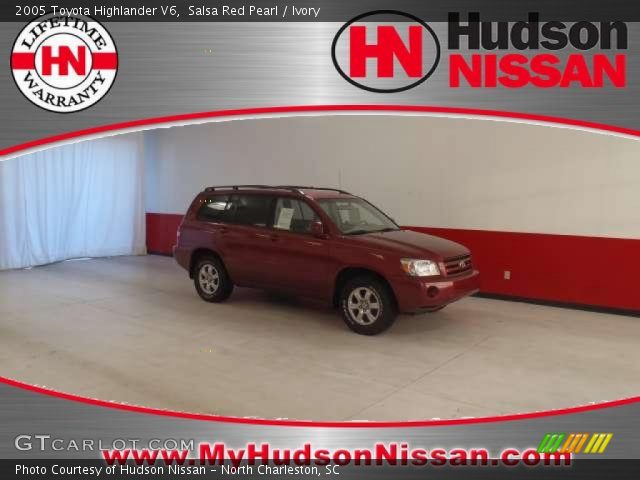2005 Toyota Highlander V6 in Salsa Red Pearl