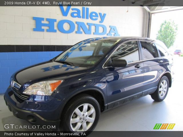 2009 Honda CR-V EX 4WD in Royal Blue Pearl