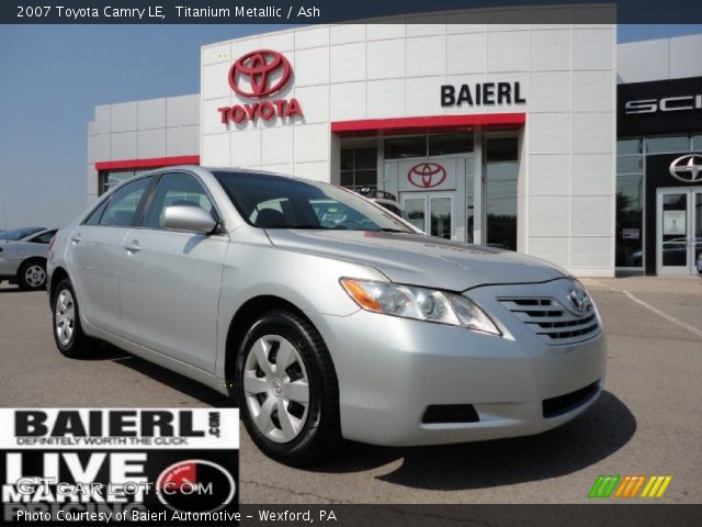 2007 Toyota Camry LE in Titanium Metallic