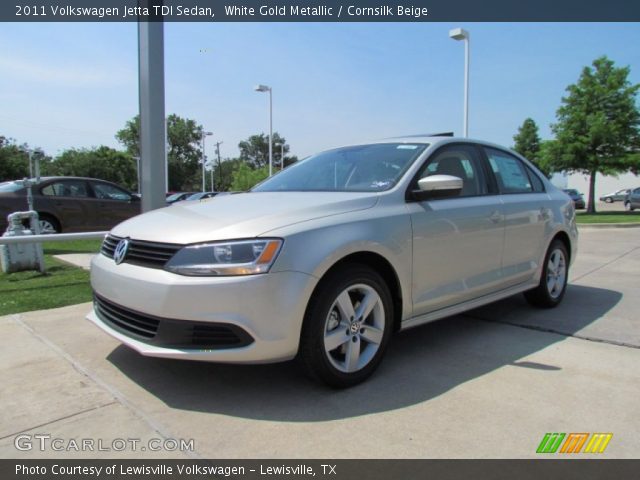 2011 Volkswagen Jetta TDI Sedan in White Gold Metallic