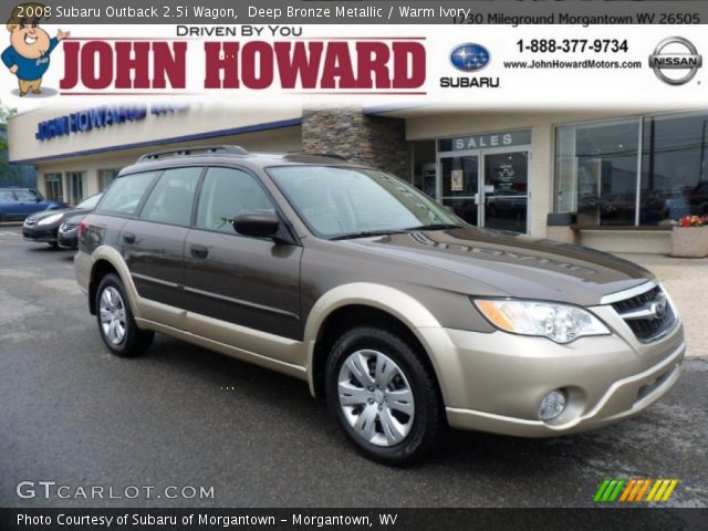 2008 Subaru Outback 2.5i Wagon in Deep Bronze Metallic