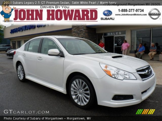 2010 Subaru Legacy 2.5 GT Premium Sedan in Satin White Pearl