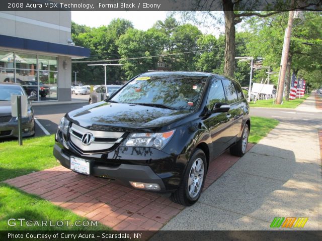 2008 Acura MDX Technology in Formal Black