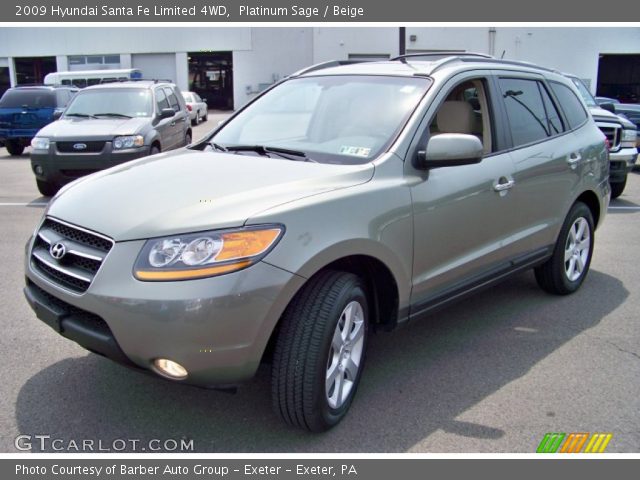 2009 Hyundai Santa Fe Limited 4WD in Platinum Sage
