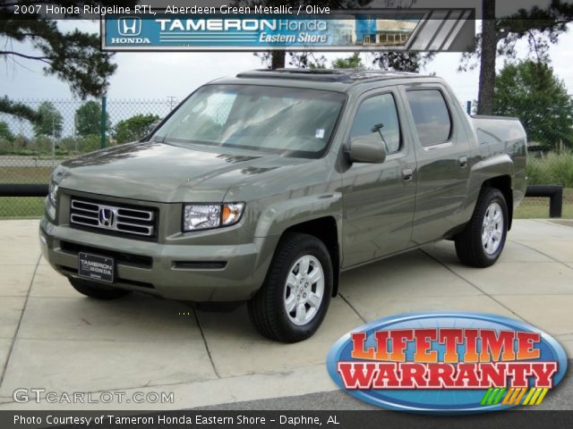 2007 Honda Ridgeline RTL in Aberdeen Green Metallic