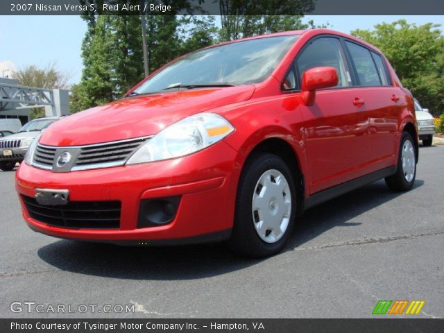 2007 Nissan Versa S in Red Alert