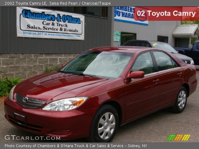 2002 Toyota Camry LE in Salsa Red Pearl