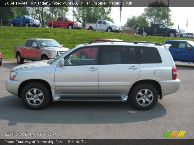 2004 Toyota Highlander Limited V6 4WD in Millenium Silver Metallic