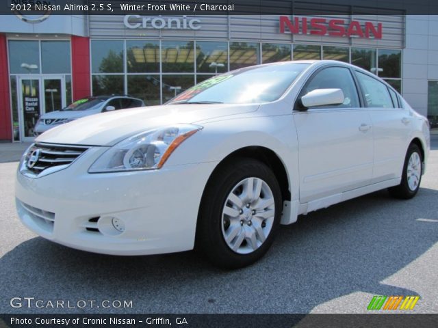 2012 Nissan Altima 2.5 S in Winter Frost White