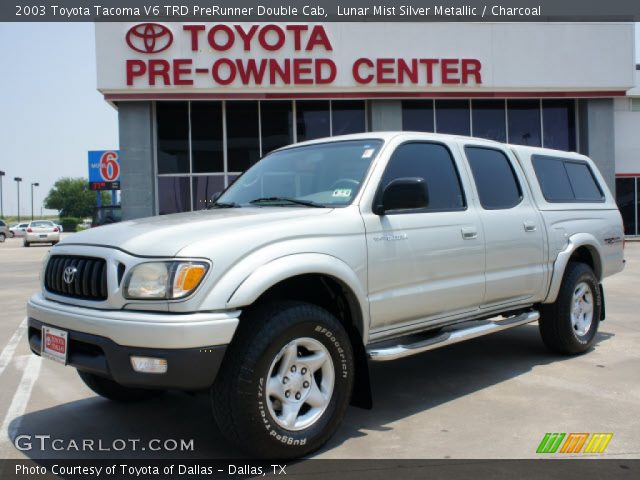 2003 Toyota Tacoma V6 TRD PreRunner Double Cab in Lunar Mist Silver Metallic