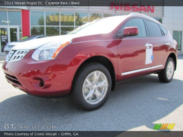 2011 Nissan Rogue SV in Cayenne Red
