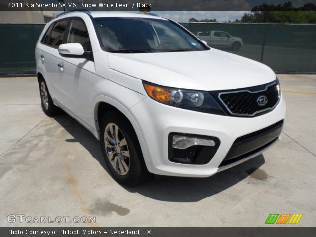 2011 Kia Sorento SX V6 in Snow White Pearl