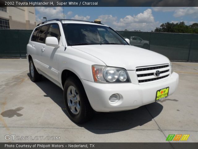 2002 Toyota Highlander I4 in Super White