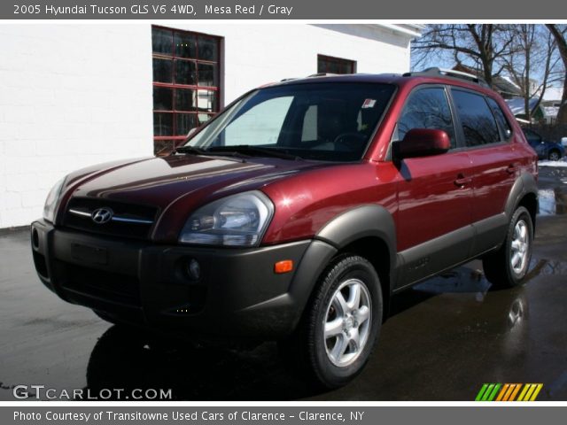 2005 Hyundai Tucson GLS V6 4WD in Mesa Red