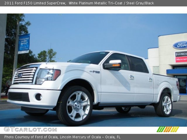 2011 Ford F150 Limited SuperCrew in White Platinum Metallic Tri-Coat