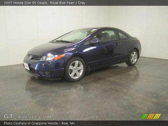 2007 Honda Civic EX Coupe in Royal Blue Pearl