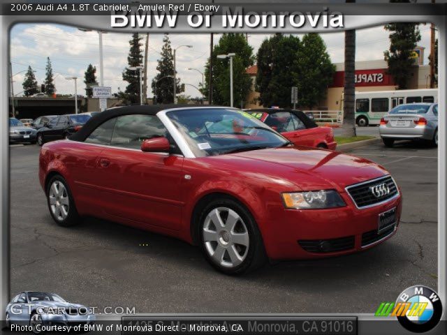 2006 Audi A4 1.8T Cabriolet in Amulet Red
