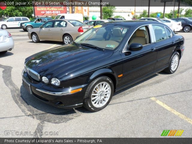 2008 Jaguar X-Type 3.0 Sedan in Ebony Black