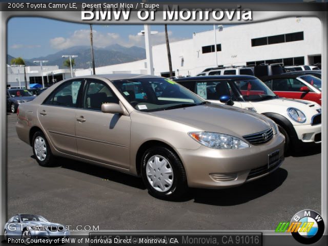 2006 Toyota Camry LE in Desert Sand Mica
