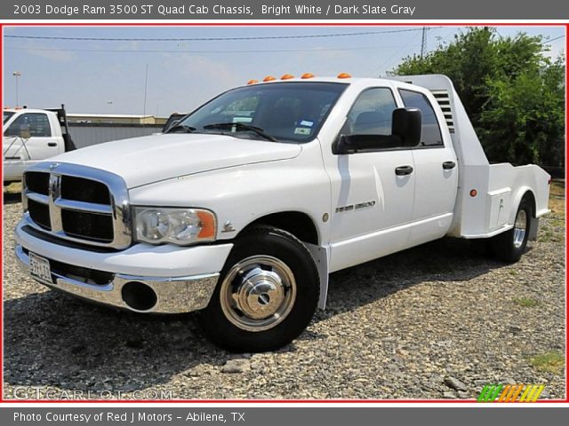 2003 Dodge Ram 3500 ST Quad Cab Chassis in Bright White