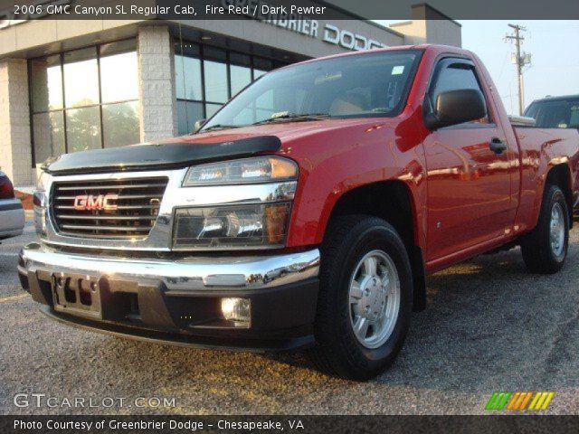 2006 GMC Canyon SL Regular Cab in Fire Red