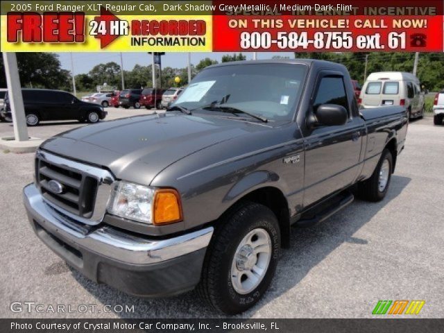 2005 Ford Ranger XLT Regular Cab in Dark Shadow Grey Metallic