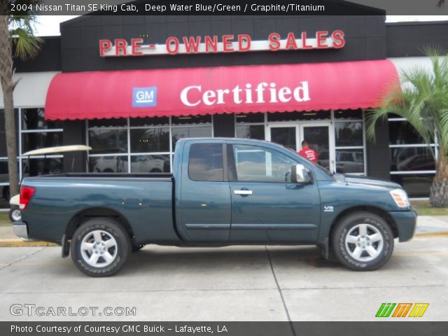 2004 Nissan Titan SE King Cab in Deep Water Blue/Green