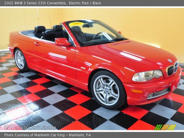 2002 BMW 3 Series 330i Convertible in Electric Red