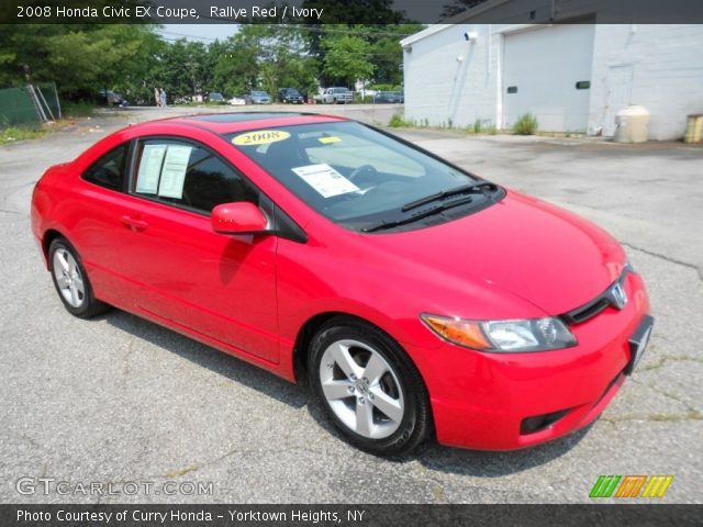 2008 Honda Civic EX Coupe in Rallye Red