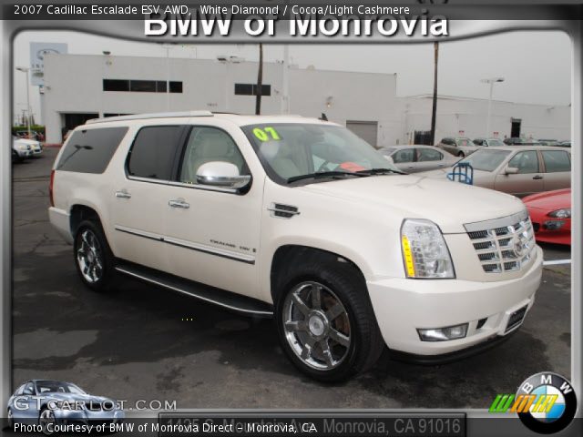 2007 Cadillac Escalade ESV AWD in White Diamond