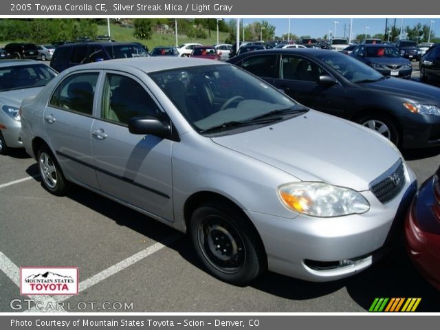 Silver Streak Mica - 2005 Toyota Corolla CE - Light Gray Interior ...