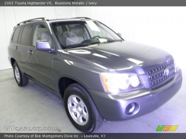 2003 Toyota Highlander V6 in Bluestone Metallic