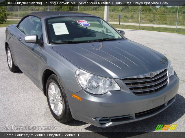 2008 Chrysler Sebring Touring Convertible in Silver Steel Metallic