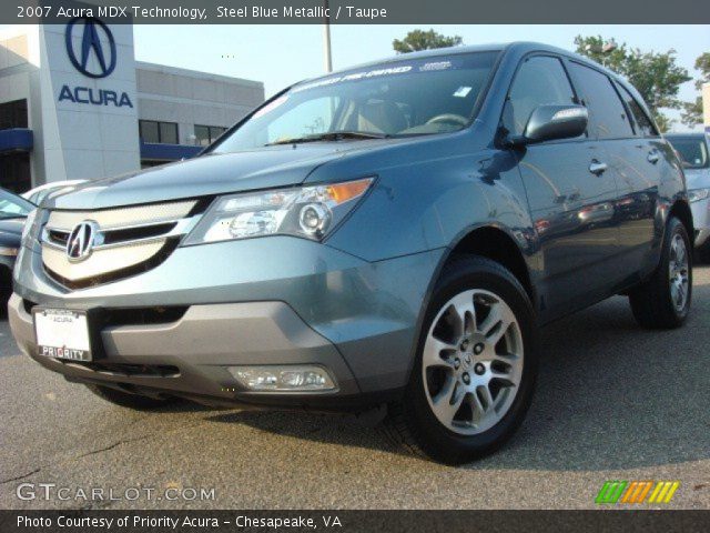 2007 Acura MDX Technology in Steel Blue Metallic