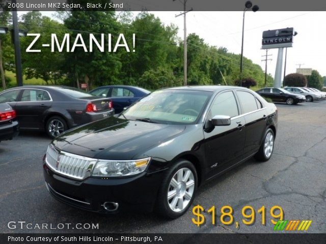2008 Lincoln MKZ Sedan in Black