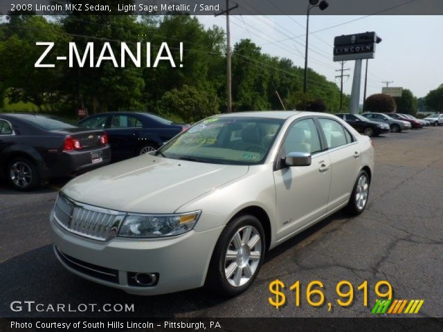 2008 Lincoln MKZ Sedan in Light Sage Metallic