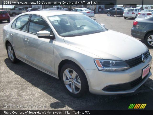 2011 Volkswagen Jetta TDI Sedan in White Gold Metallic
