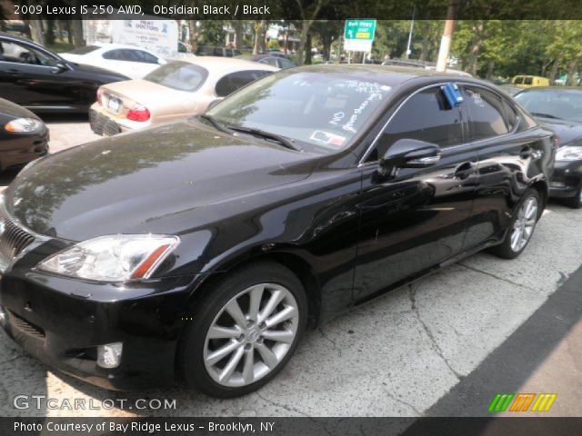 2009 Lexus IS 250 AWD in Obsidian Black