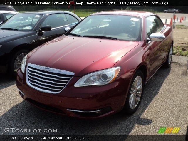 2011 Chrysler 200 Limited Convertible in Deep Cherry Red Crystal Pearl