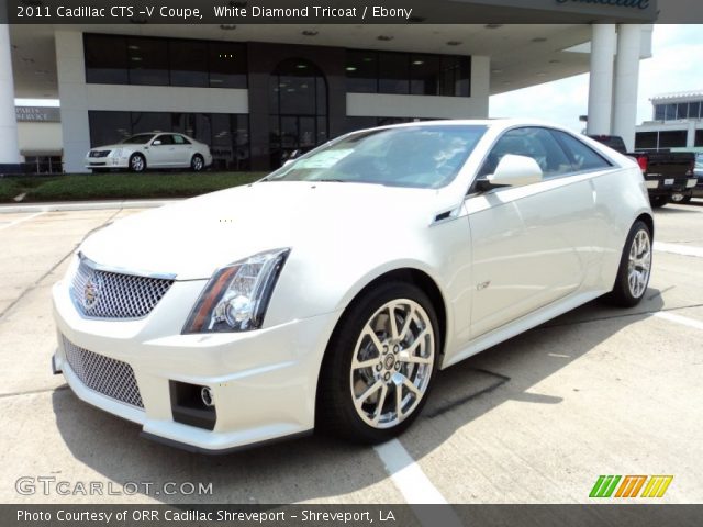 2011 Cadillac CTS -V Coupe in White Diamond Tricoat