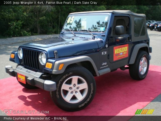 2005 Jeep Wrangler X 4x4 in Patriot Blue Pearl