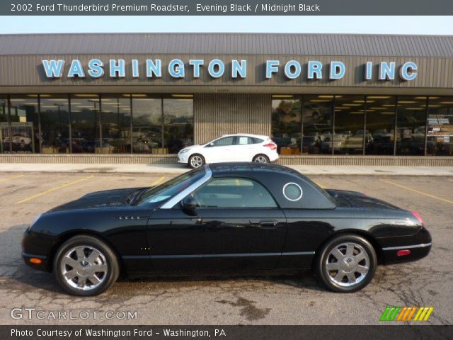 2002 Ford Thunderbird Premium Roadster in Evening Black