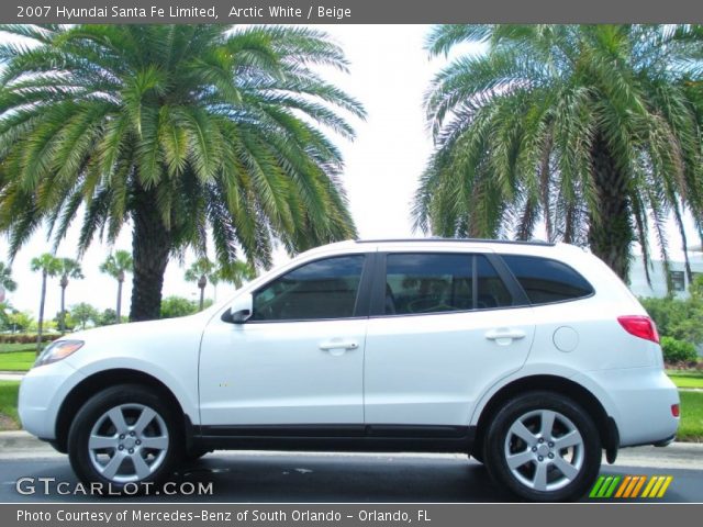 2007 Hyundai Santa Fe Limited in Arctic White