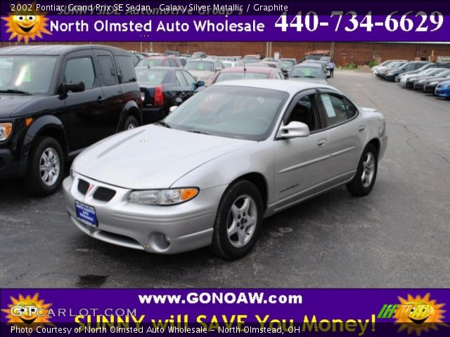 2002 Pontiac Grand Prix SE Sedan in Galaxy Silver Metallic