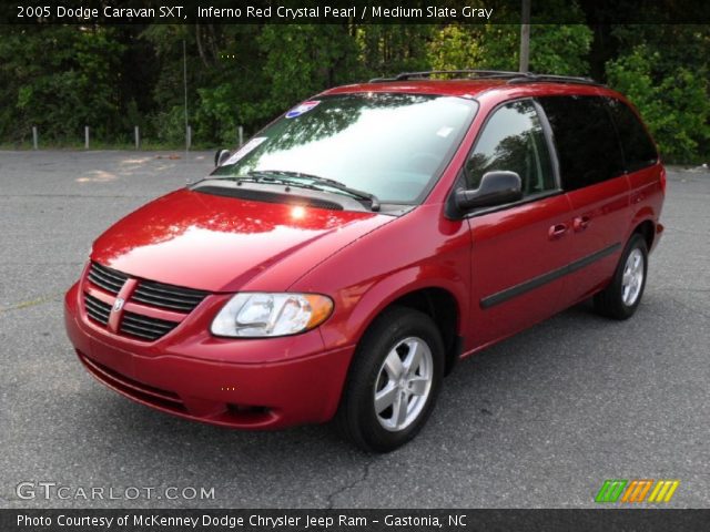 2005 Dodge Caravan SXT in Inferno Red Crystal Pearl