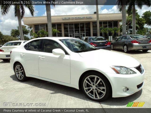 2008 Lexus IS 250 in Starfire White Pearl