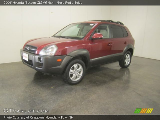 2006 Hyundai Tucson GLS V6 4x4 in Mesa Red